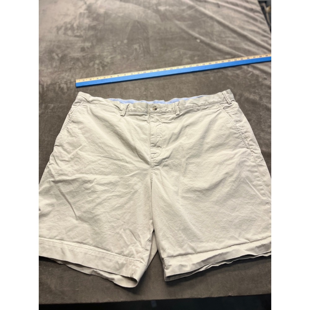 Polo Ralph Lauren Mens Khaki Tan Stretch Classic Fit Chino Shorts Size 42